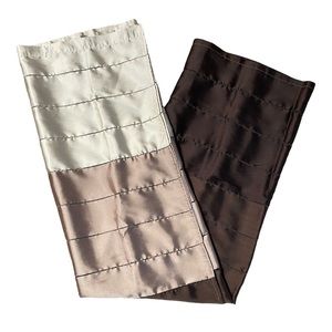 Striped shower curtain